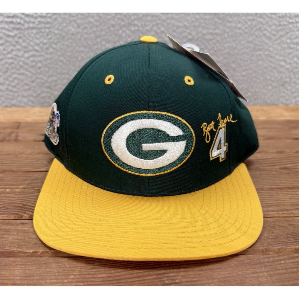 Vintage Green Bay Packers Hat Adult Green Snapback Cap NFL Football 90s Y2K
